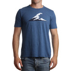 Wave T-Shirt // Dark Blue (M)