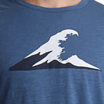 Wave T-Shirt // Dark Blue (M)