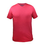 V-Neck T-Shirt // Raspberry (L)