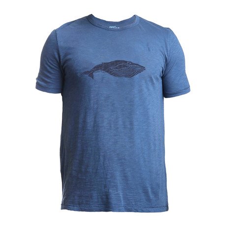 Whale T-Shirt // Dark Blue (XS)