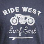 Ride West T-Shirt // Navy (XL)