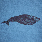 Whale T-Shirt // Dark Blue (3XL)