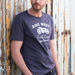 Ride West T-Shirt // Navy (M)