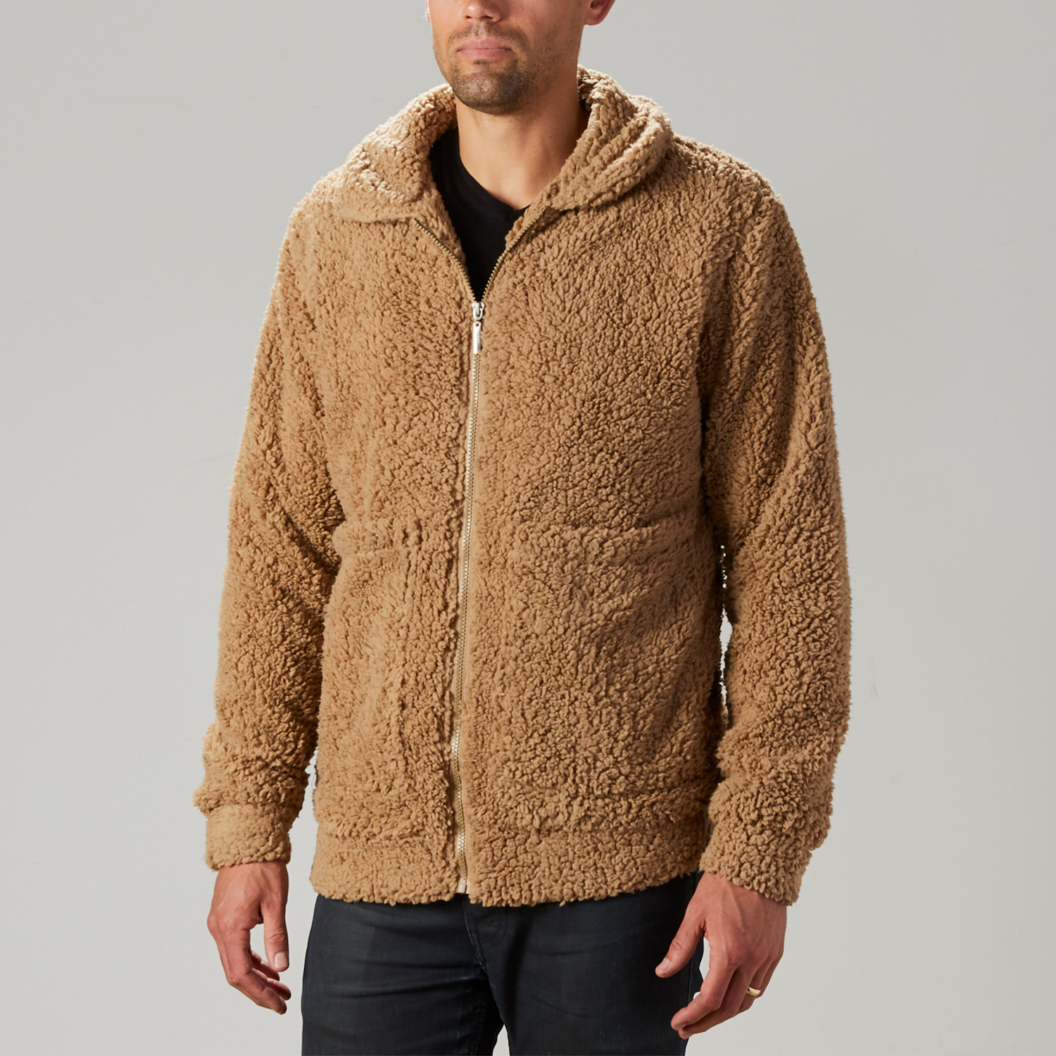 Sherpa Pocket Sweater // Camel (S) - American Stitch - Touch of Modern