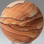 Sandstone Sphere with Acrylic Display Ring