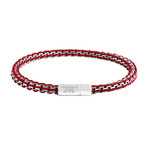 Catena Rigato Bracelet // Burgundy