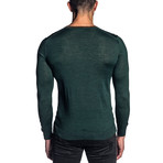 Joshua Knit V-Neck Sweater // Green (M)
