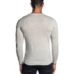 Joshua Knit V-Neck Sweater // Light Gray (M)