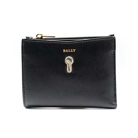 Women's Cogan Calf Leather Ultra-Slim Wallet // Black