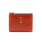 Women's Cogan Calf Leather French Wallet // Red