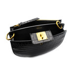 Women's Cecyle Calf Leather Crossbody Bag // Black