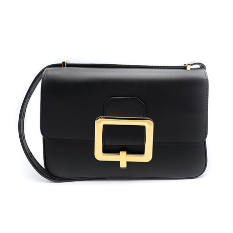 Women's Janelle Calf Leather Shoulder Bag // Black