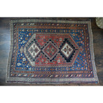 Antique Afshar Tribal // Circa 1920 // 5'6"L x 4'3"W