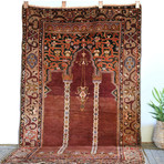 Antique Turkish Prayer Rug // Circa 1940 // 7'2"L x 4'2"W