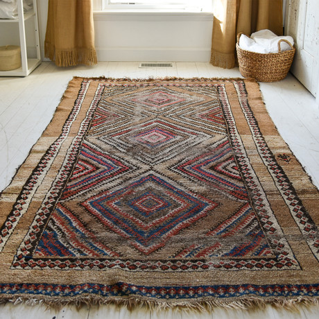 Antique Tribal Sarab // Circa 1890 // 5'11"L x 4'3"W