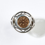 "Poor Widow's Mite" Coin of the Bible // Set in Silver Ring