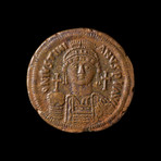 Large Byzantine Bronze Coin // Justinian I, 527-565 AD