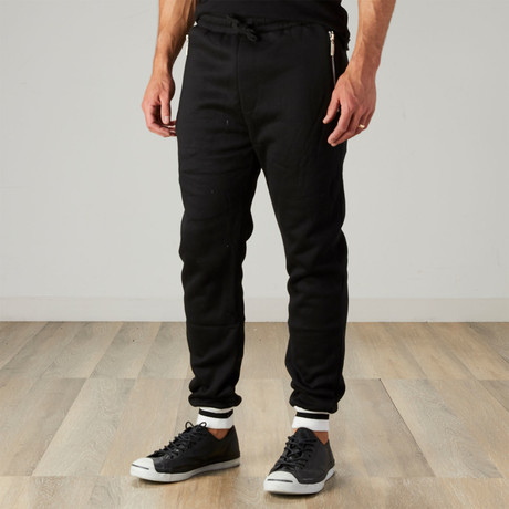 Duo Rib Jogger // Black (S)