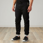 Duo Rib Jogger // Black (M)