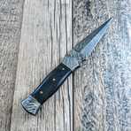 Black Micarta Thin Toothpick Dagger