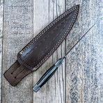 Black Micarta Thin Toothpick Dagger