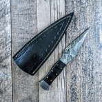 Black Micarta Wide Toothpick Dagger