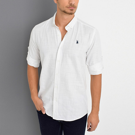 Smith Button-Up Shirt // White (Small)