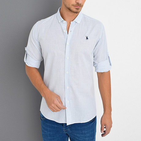 Smith Button-Up Shirt // Light Blue (Small)