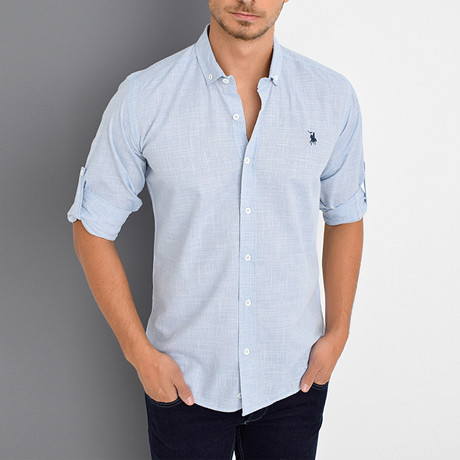Smith Button-Up Shirt // Blue (Small)