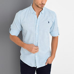 Smith Button-Up Shirt // Turquoise (Medium)