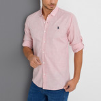 Smith Button-Up Shirt // Red (X-Large)