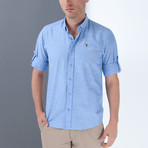 Joseph Button-Up Shirt // Blue (Large)