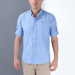 Joseph Button-Up Shirt // Blue (Large)