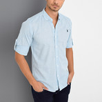 Smith Button-Up Shirt // Turquoise (Small)