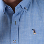 Joseph Button-Up Shirt // Blue (Large)