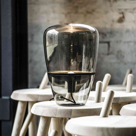 Glass Globe // Fume Table Lamp
