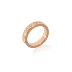 Bulgari Bulgari 18k Rose Gold Diamond Ring // Ring Size: 5.25