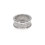Bulgari Bulgari 18k White Gold Diamond Ring I // Ring Size: 6