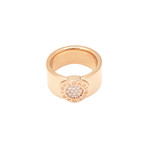 Bulgari Bulgari 18k Rose Gold Diamond Band Ring // Ring Size: 6