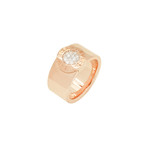 Bulgari Bulgari 18k Rose Gold Diamond Band Ring // Ring Size: 6