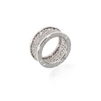 Bulgari Bulgari 18k White Gold Diamond Ring I // Ring Size: 6