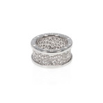 Bulgari Bulgari 18k White Gold Diamond Ring I // Ring Size: 6
