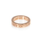 Bulgari Bulgari 18k Rose Gold Diamond Ring // Ring Size: 5.25