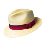 Halpern Hat // Natural + Red (L)