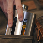 Fusion Flasks // Dual Chamber Hip Flask // Gift Set