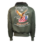 CW45 "United States Eagle" Jacket // Olive (4XL)