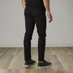 Men's Classic Belted Work Jeans // Black (34WX30L)