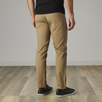 Men's Jean Cut Slim Fit Pants // Dark Khaki (32WX30L)