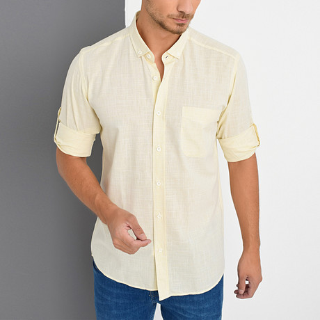 Timothy Button-Up Shirt // Yellow (X-Large)