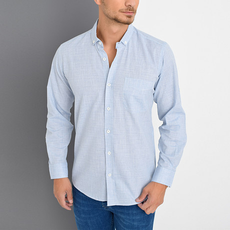 Timothy Button-Up Shirt // Blue (Medium)